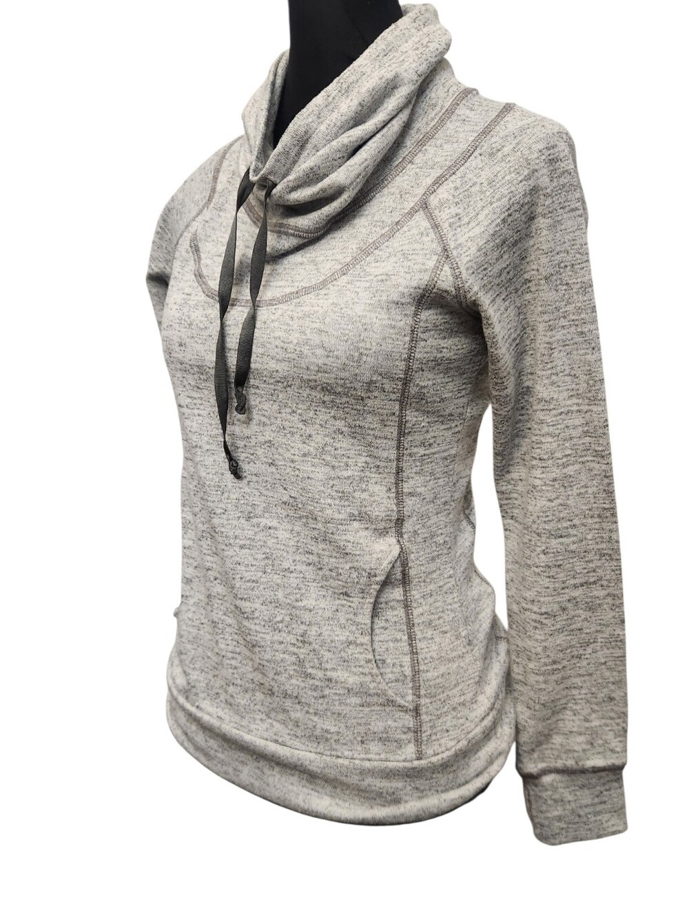 Kuhl Knit Top Womens XS Gray Funnel Neck Long Sleeve Athletic Shirt - Picture 5 of 9